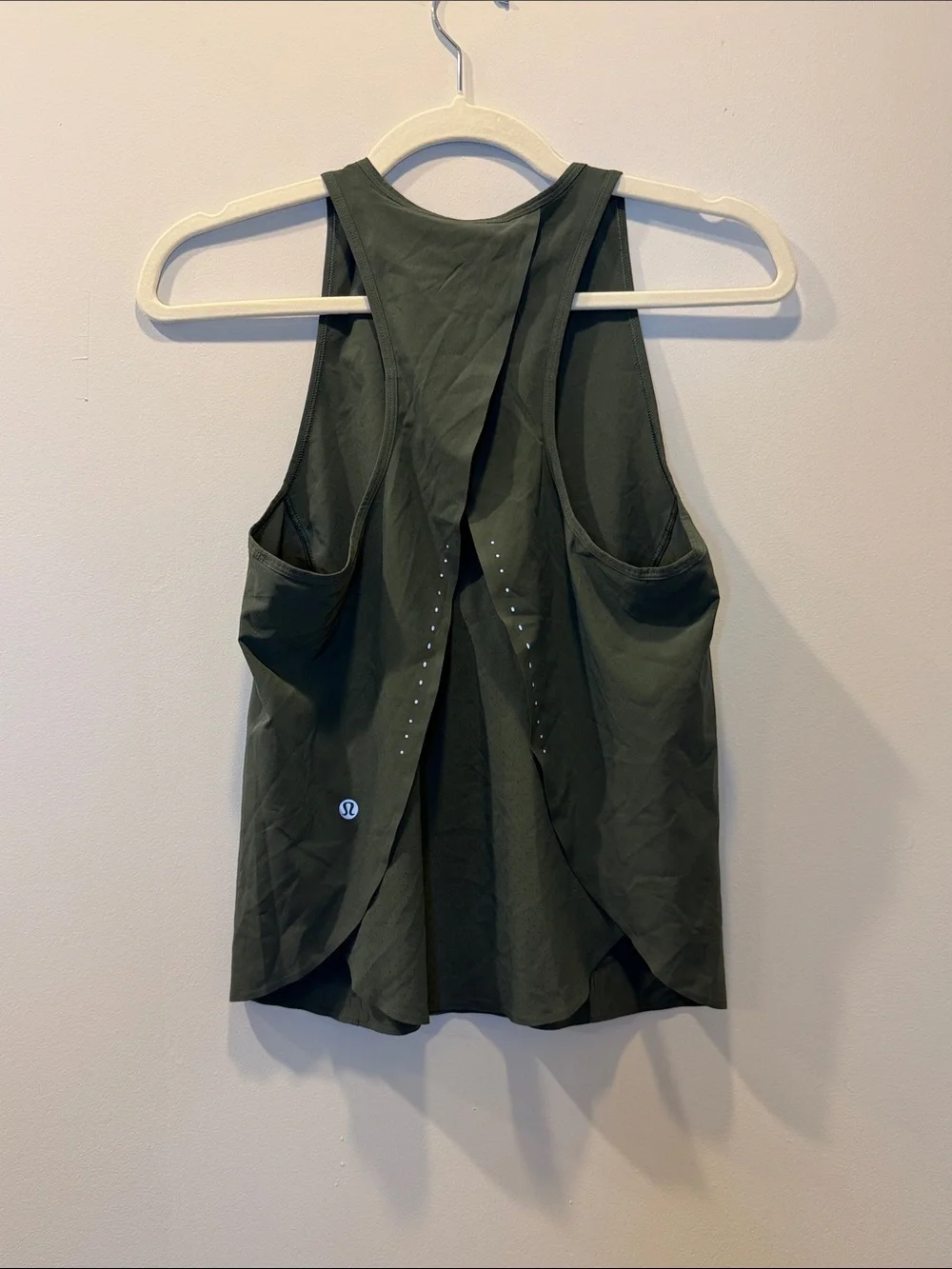 Lululemon swift ventilated racerback running tank top in smoked spruce